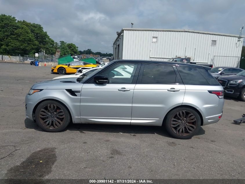 2017 Land Rover Range Rover Sport 3.0L V6 Supercharged Hse Dynamic VIN: SALWV2FV9HA158216 Lot: 39981142