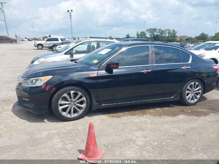 1HGCR2F58GA111693 2016 Honda Accord Sport