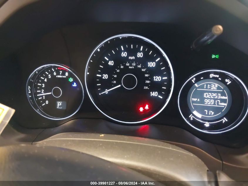 2016 Honda Hr-V Ex VIN: 3CZRU6H57GM769921 Lot: 39981227