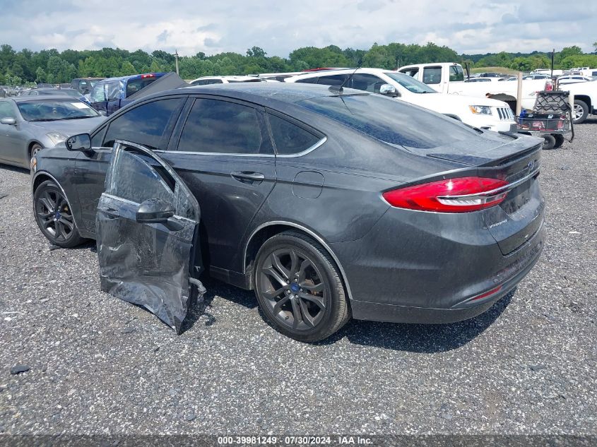 2018 Ford Fusion S VIN: 3FA6P0G72JR222734 Lot: 39981249