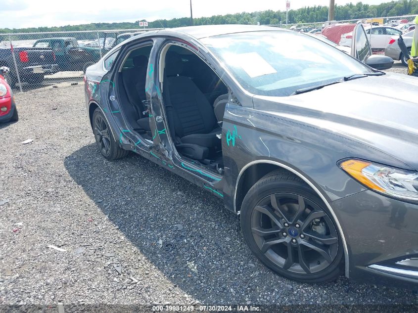 2018 Ford Fusion S VIN: 3FA6P0G72JR222734 Lot: 39981249