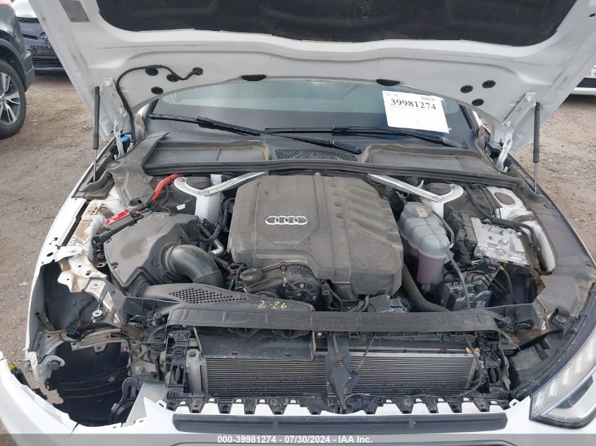 2022 Audi A4 Premium Plus 45 VIN: WAUEAAF41NN015407 Lot: 39981274