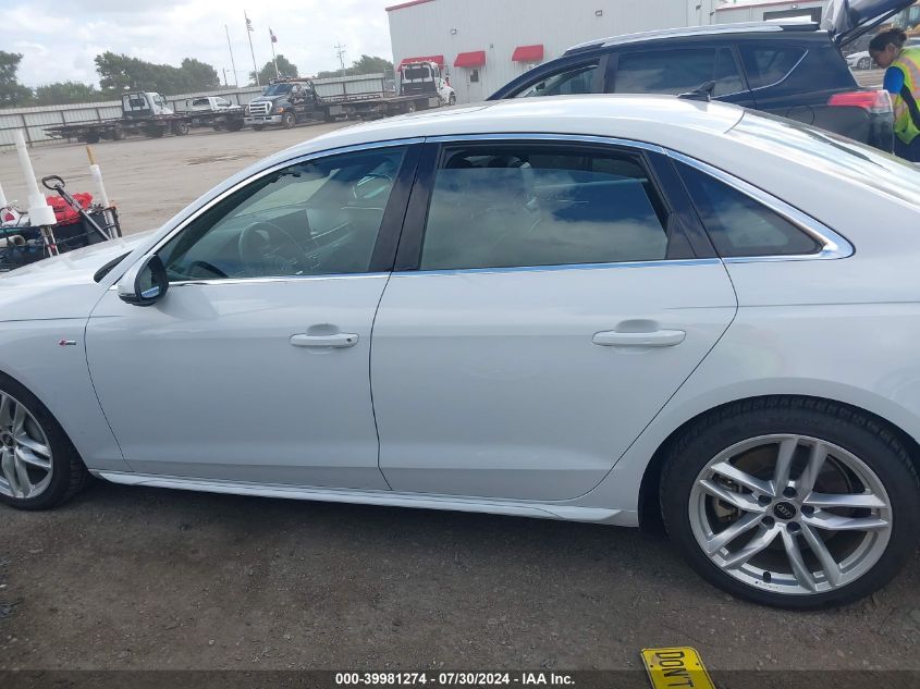 2022 Audi A4 Premium Plus 45 VIN: WAUEAAF41NN015407 Lot: 39981274