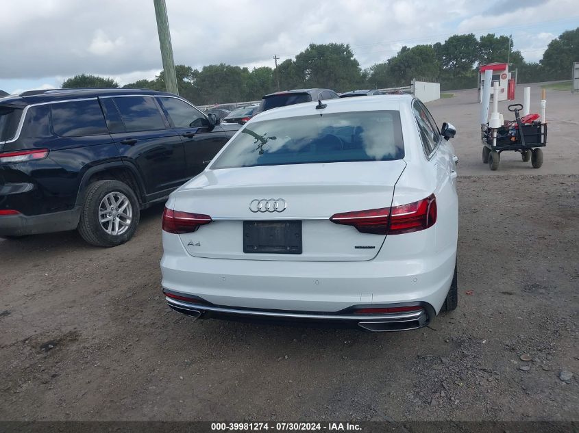 2022 Audi A4 Premium Plus 45 VIN: WAUEAAF41NN015407 Lot: 39981274