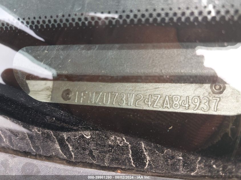 2004 Ford Explorer Nbx/Xlt VIN: 1FMZU73W24ZA84937 Lot: 39981280