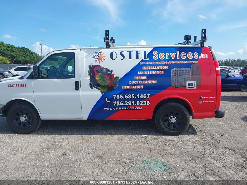 2013 Chevrolet Express 1500 Work Van VIN: 1GCSGAFX6D1171611 Lot: 39981281