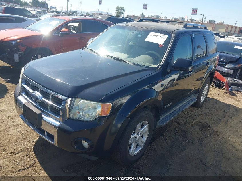 2008 Ford Escape Hybrid Hev VIN: 1FMCU49H08KA06099 Lot: 39981346