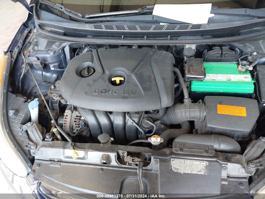 2013 Hyundai Elantra Limited VIN: 5NPDH4AE7DH229750 Lot: 39981375