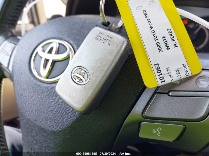 2009 Toyota Venza Base V6 VIN: 4T3ZK11A49U007802 Lot: 39981395