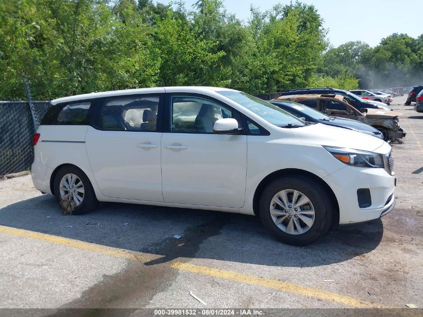 2018 Kia Sedona L VIN: KNDMA5C10J6397210 Lot: 39981532