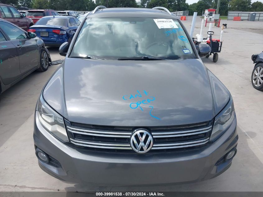 2012 Volkswagen Tiguan Sel VIN: WVGBV7AX8CW006480 Lot: 39981538