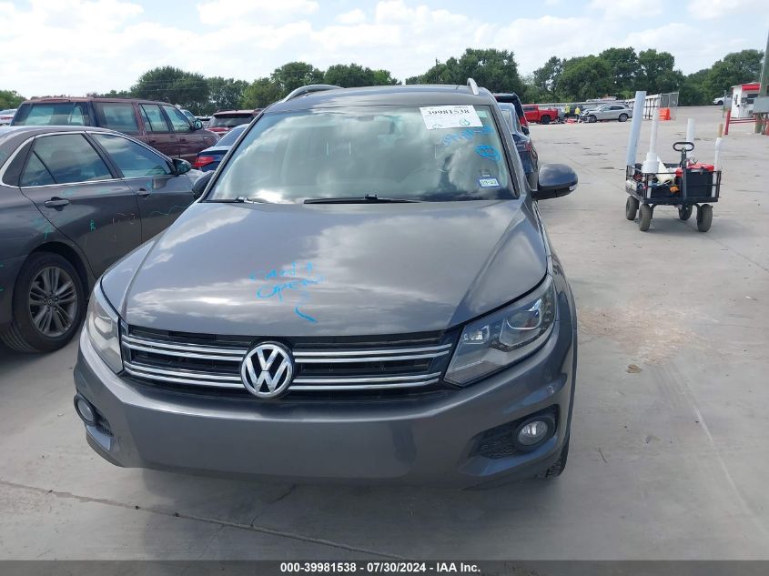 2012 Volkswagen Tiguan Sel VIN: WVGBV7AX8CW006480 Lot: 39981538