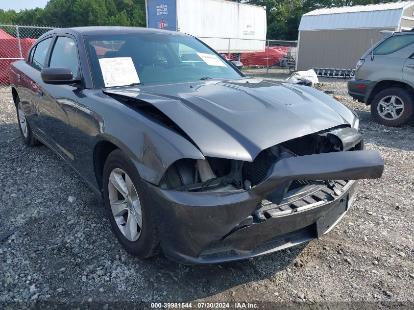 2013 Dodge Charger Se VIN: 2C3CDXBG3DH706230 Lot: 39981544