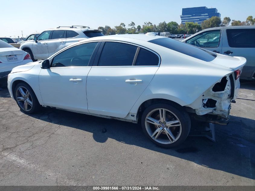 2015 Volvo S60 T5 Premier VIN: YV126MFB2F1313670 Lot: 39981566