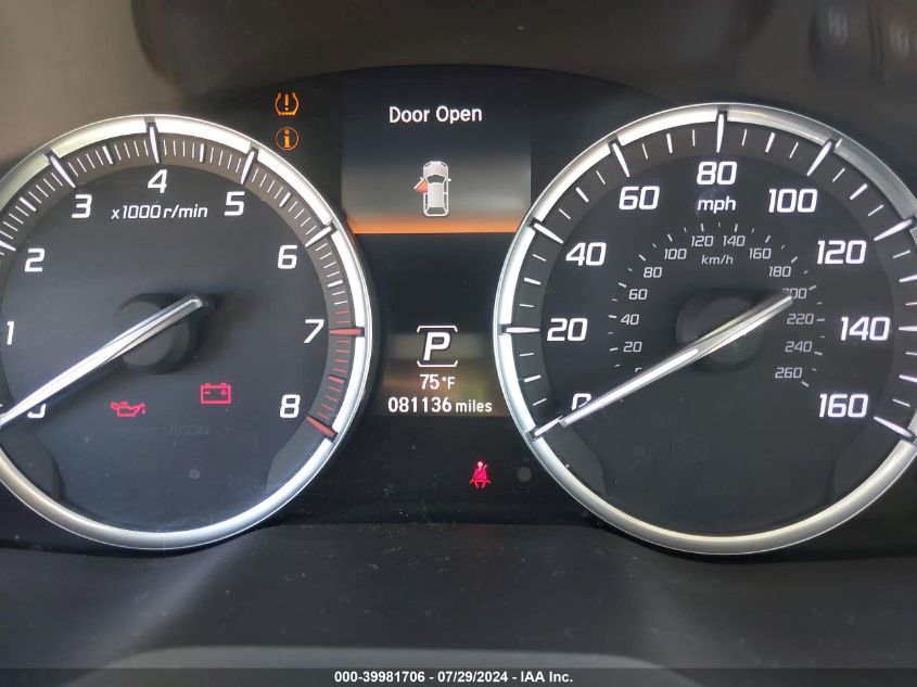 2017 Acura Mdx Advance Package VIN: 5FRYD4H87HB041343 Lot: 39981706