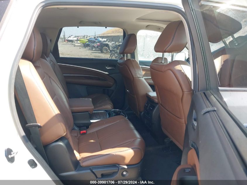 2017 Acura Mdx Advance Package VIN: 5FRYD4H87HB041343 Lot: 39981706