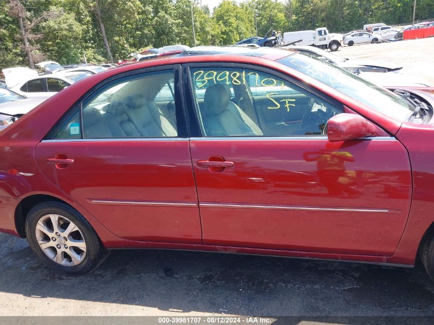 2005 Toyota Camry Le V6/Xle V6 VIN: 4T1BF30K55U101833 Lot: 39981707