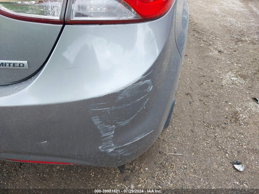 2012 Hyundai Elantra Limited (Ulsan Plant) VIN: KMHDH4AEXCU407795 Lot: 39981821