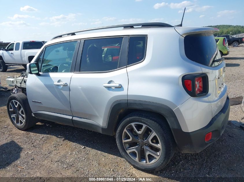 2018 Jeep Renegade Latitude Fwd VIN: ZACCJABB6JPJ19114 Lot: 39981848