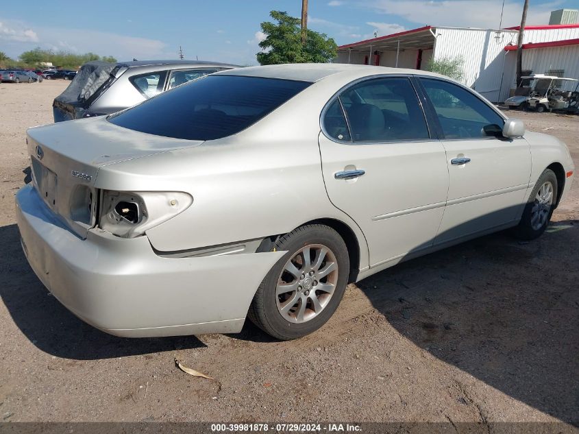 2004 Lexus Es 330 VIN: JTHBA30G840007710 Lot: 39981878