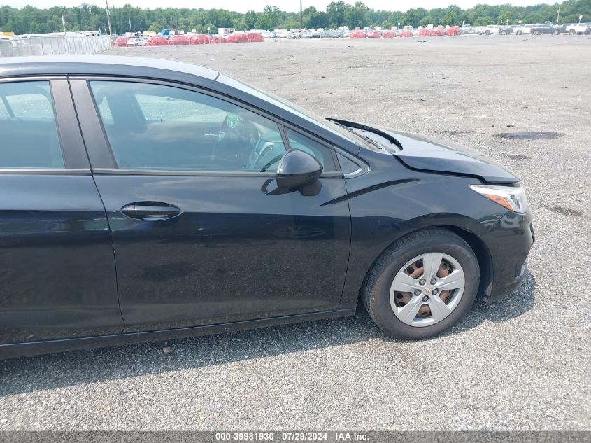 2016 Chevrolet Cruze Ls Auto VIN: 1G1BC5SM9G7262039 Lot: 39981930