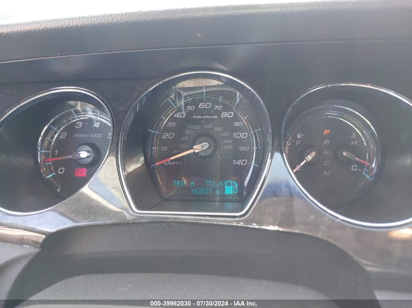 2012 Ford Taurus Limited VIN: 1FAHP2FWXCG139284 Lot: 39982030