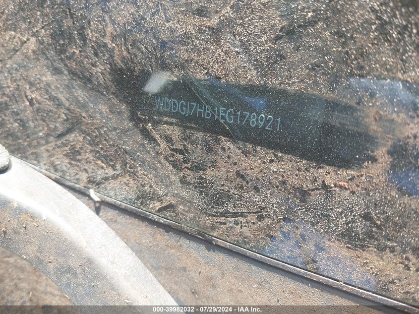 2014 Mercedes-Benz C 63 Amg VIN: WDDGJ7HB1EG178921 Lot: 39982032