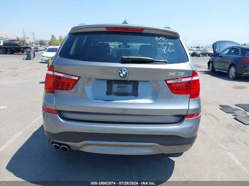 2016 BMW X3 xDrive28I VIN: 5UXWX9C59G0D70702 Lot: 39982074