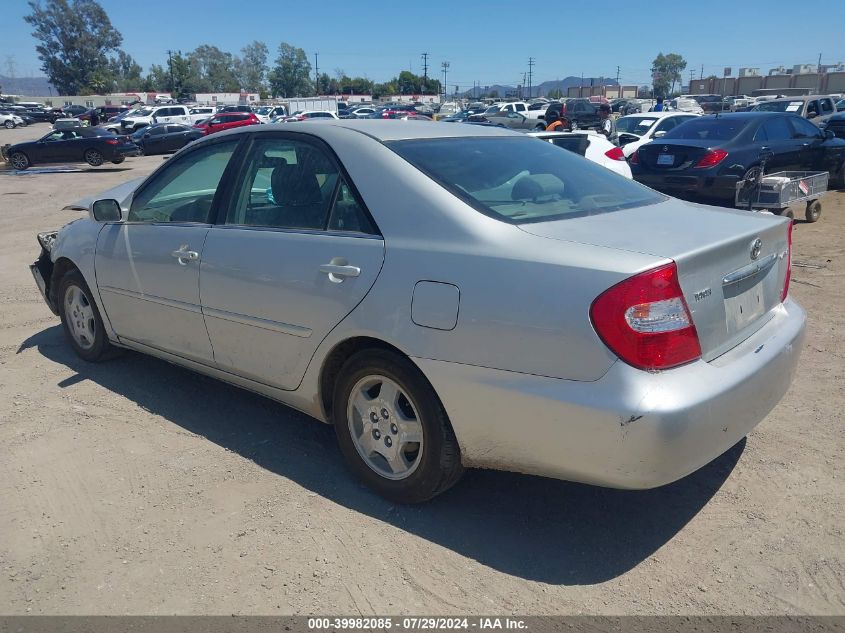 2003 Toyota Camry Le V6 VIN: 4T1BF32K73U058154 Lot: 39982085