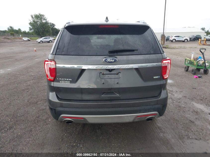 2016 Ford Explorer Limited VIN: 1FM5K8F84GGB96078 Lot: 39982193