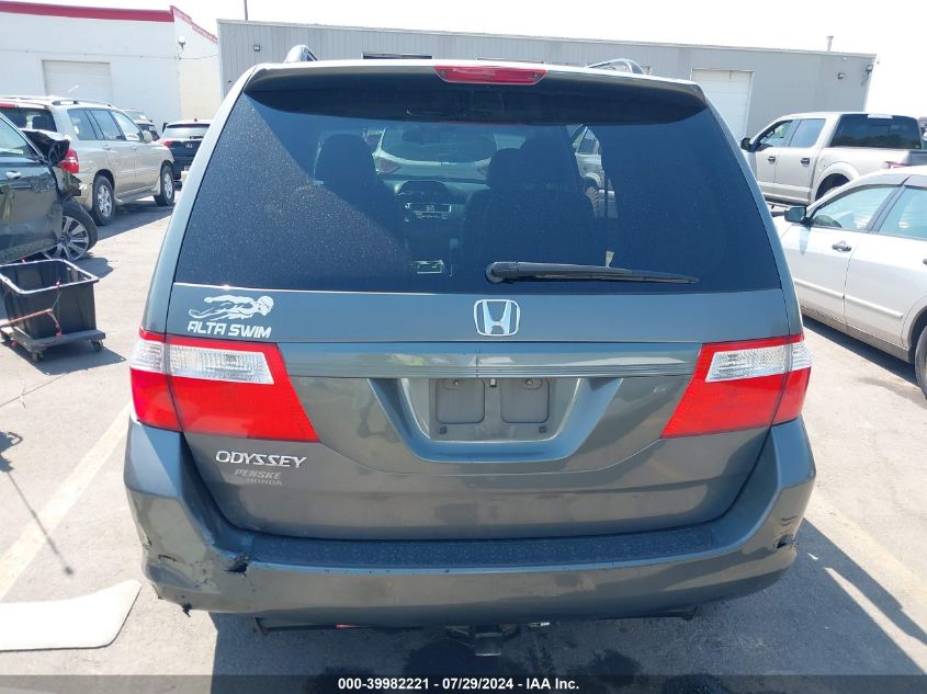 2007 Honda Odyssey Ex-L VIN: 5FNRL38667B411844 Lot: 39982221