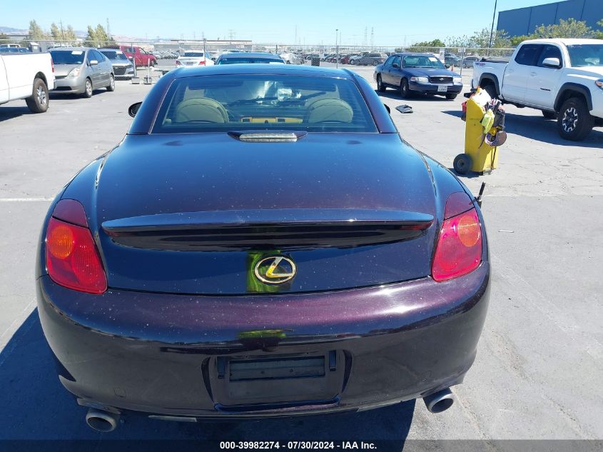 2002 Lexus Sc 430 VIN: JTHFN48Y520025961 Lot: 39982274