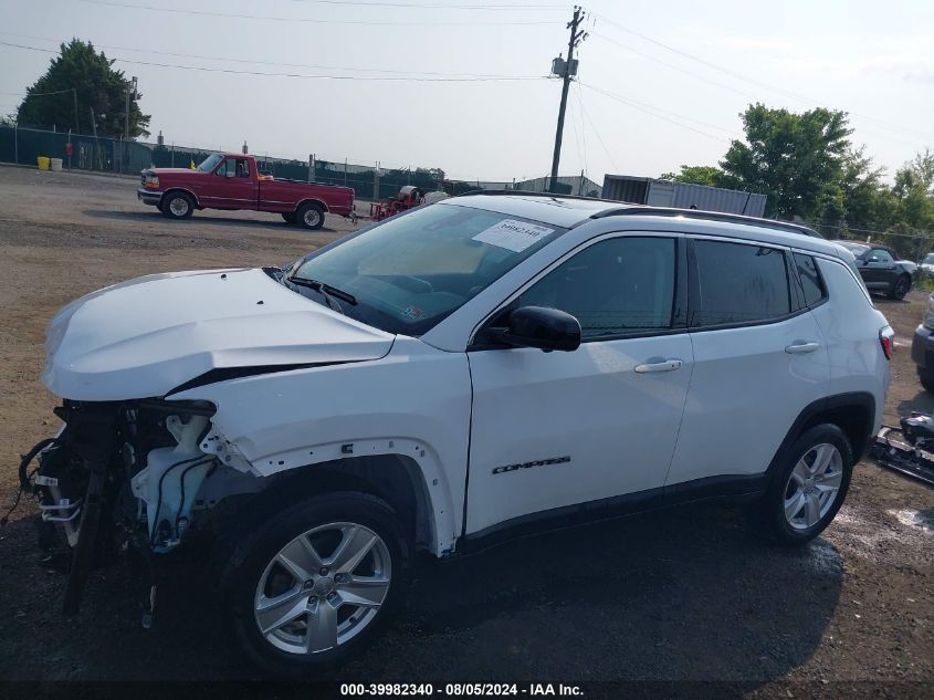 2022 Jeep Compass Latitude 4X4 VIN: 3C4NJDBBXNT130631 Lot: 39982340