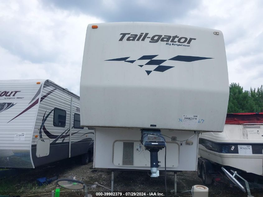 2004 Keystone 5Th Wheel Travel Trailer VIN: 4YDF330204K212702 Lot: 39982379