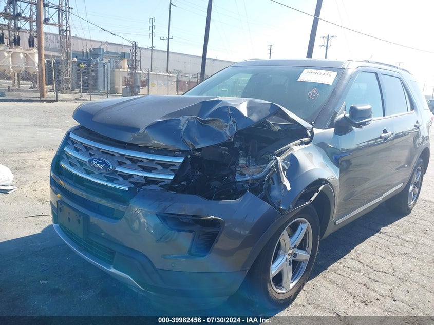 VIN 1FM5K7D88JGA35902 2018 FORD EXPLORER XLT