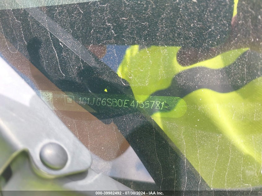 2014 Chevrolet Sonic Rs Auto VIN: 1G1JG6SB0E4135781 Lot: 39982492