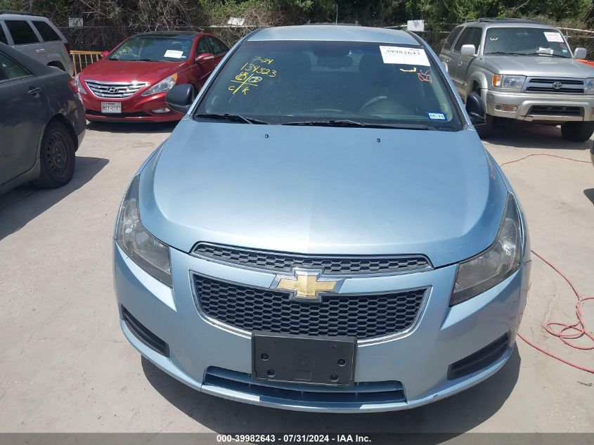 2012 Chevrolet Cruze Ls VIN: 1G1PC5SH9C7134323 Lot: 39982643
