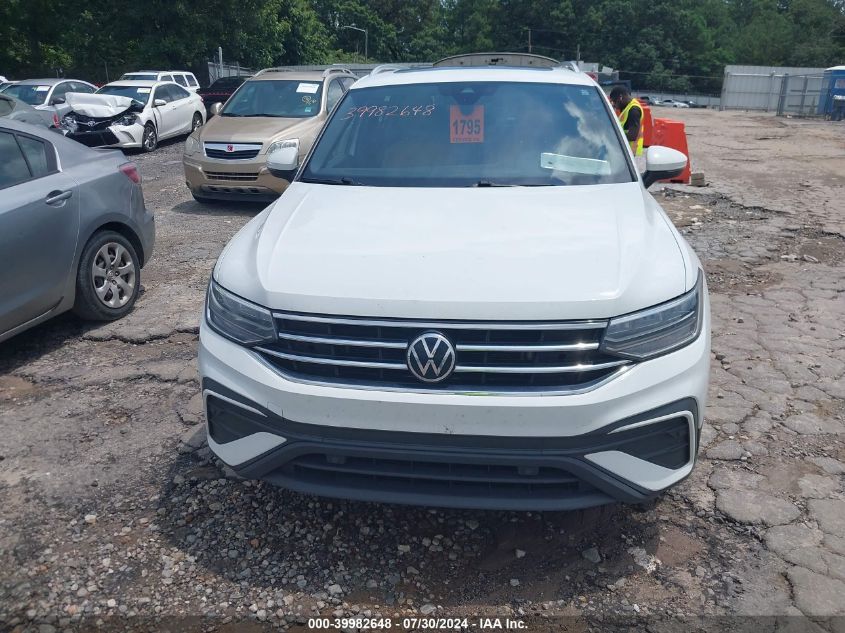 2022 Volkswagen Tiguan 2.0T Se VIN: 3VV2B7AX8NM057074 Lot: 39982648