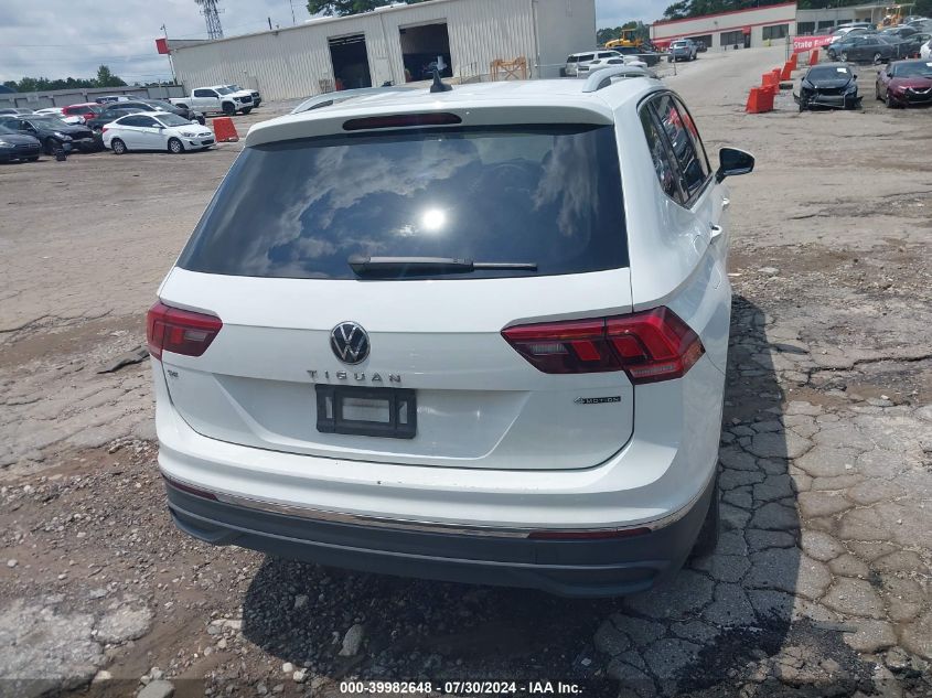 2022 Volkswagen Tiguan 2.0T Se VIN: 3VV2B7AX8NM057074 Lot: 39982648