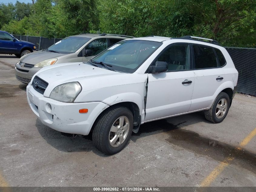 2007 Hyundai Tucson Gls VIN: KM8JM12B07U582287 Lot: 39982652