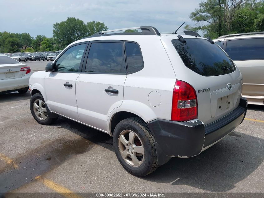 2007 Hyundai Tucson Gls VIN: KM8JM12B07U582287 Lot: 39982652