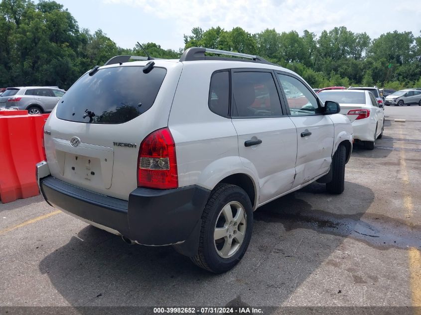 2007 Hyundai Tucson Gls VIN: KM8JM12B07U582287 Lot: 39982652