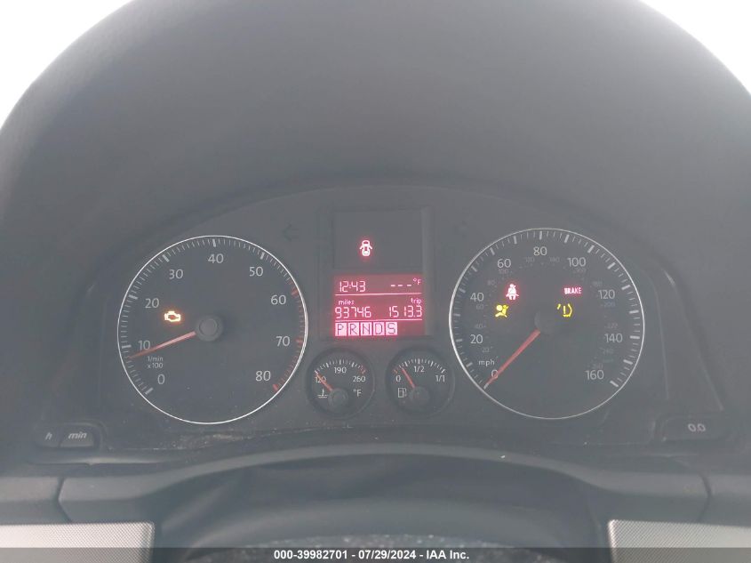 2007 Volkswagen Jetta Wolfsburg Edition VIN: 3VWEF71K67M187018 Lot: 39982701