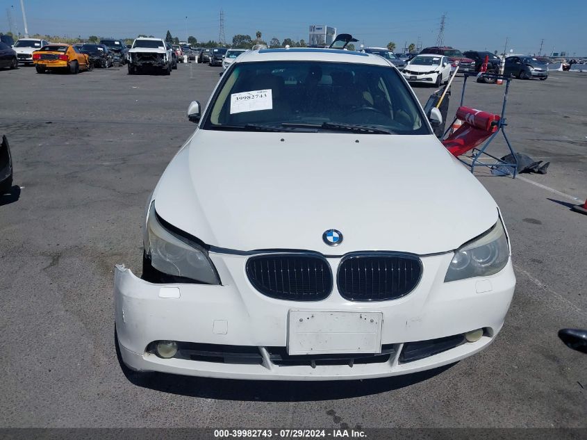 2006 BMW 525I VIN: WBANE53516CK82326 Lot: 39982743