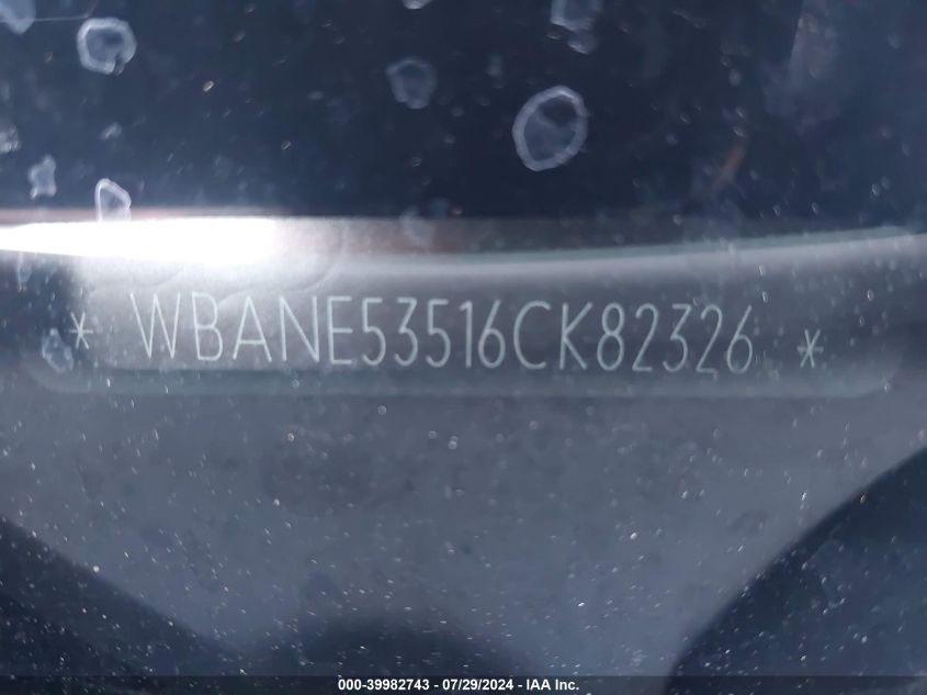 2006 BMW 525I VIN: WBANE53516CK82326 Lot: 39982743