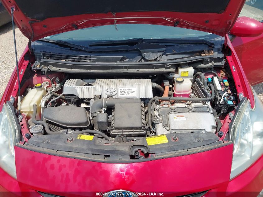 2010 Toyota Prius Iv VIN: JTDKN3DU3A0013058 Lot: 39982777