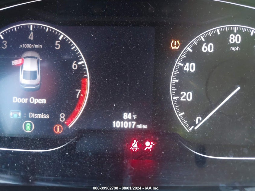 VIN 1HGCV1E39KA076337 2019 HONDA ACCORD SPORT