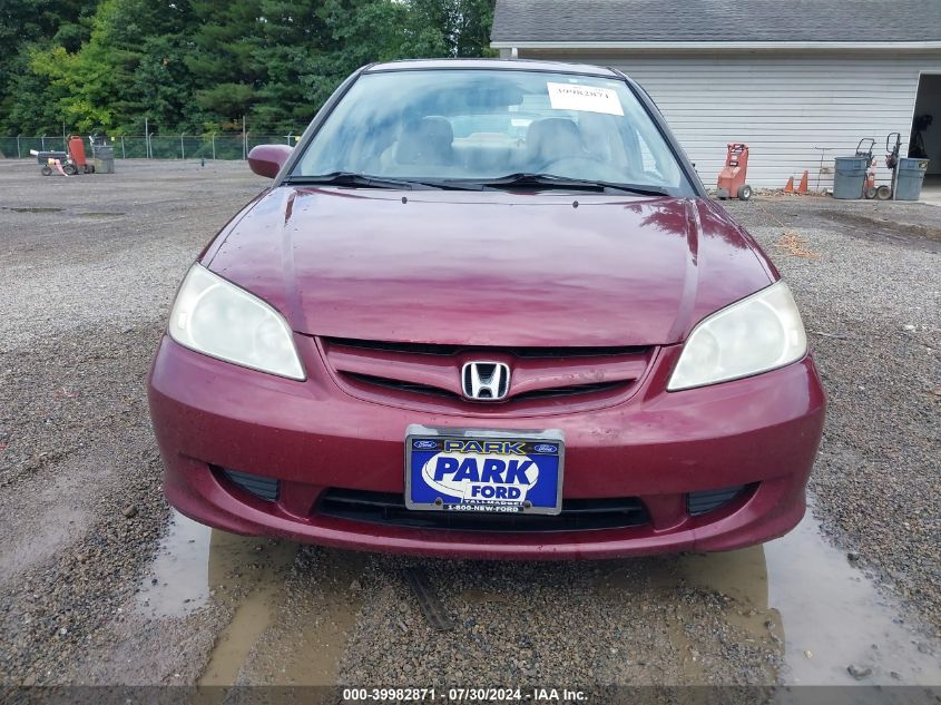 2004 Honda Civic Ex VIN: 2HGES26764H626915 Lot: 39982871