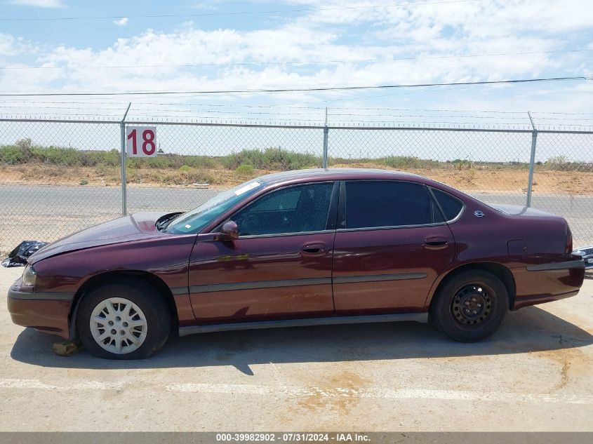 2003 Chevrolet Impala VIN: 2G1WF52E939177101 Lot: 39982902