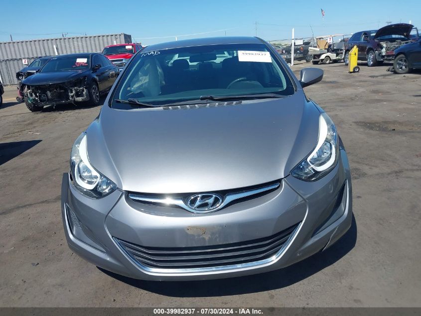 2014 Hyundai Elantra Se VIN: 5NPDH4AE2EH465157 Lot: 39982937